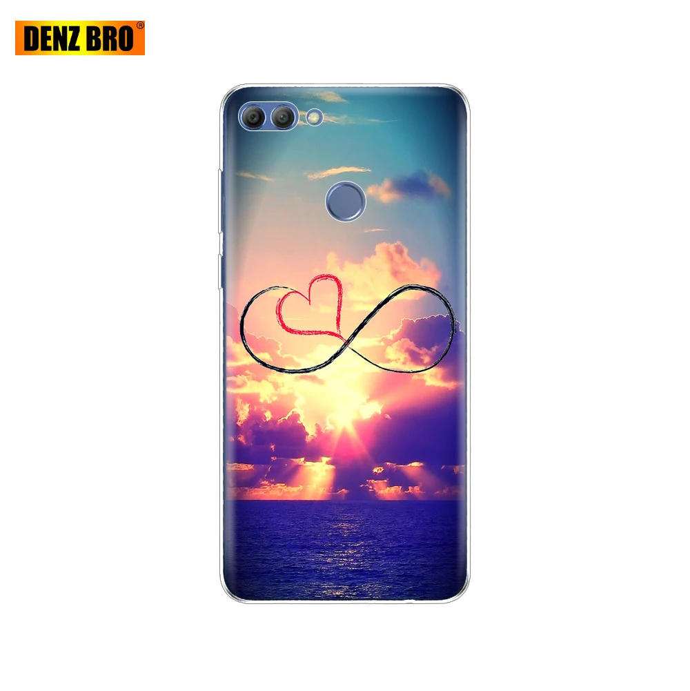 Силиконовый чехол для телефона Huawei P Smart чехлы Enjoy 7S Psmart задняя крышка полная 360