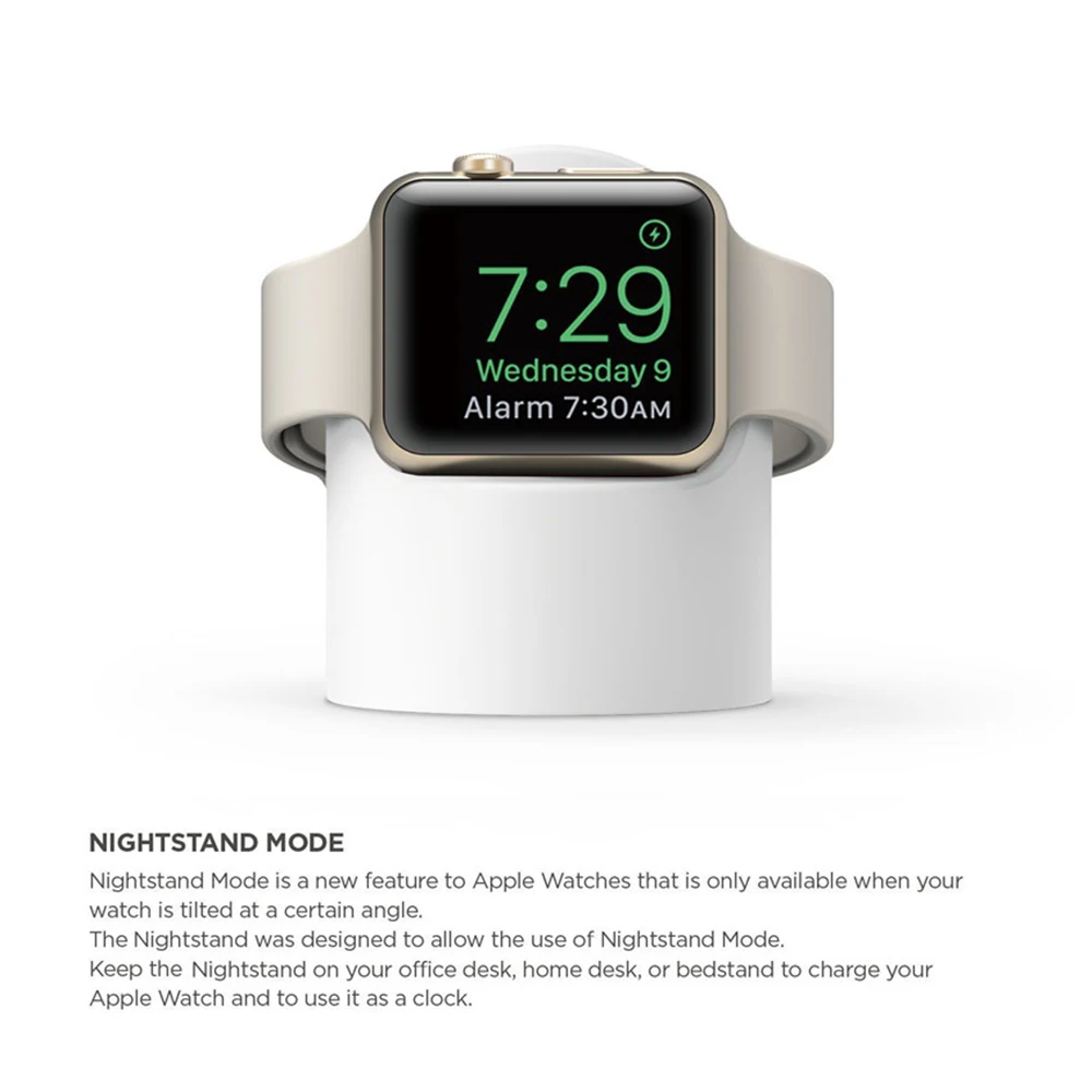 Фото Новая силиконовая зарядная подставка для Apple Watch Series 4 3 2 1 док-станция iWatch Новая силиконовая зарядная подставка для Apple Watch Series 4 3 2 1 док-станция iWatch