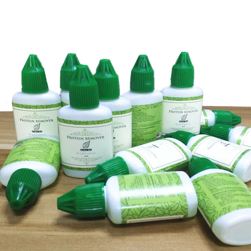 3 бутылки протеиновый очиститель для наращивания ресниц удаления клея 15 мл