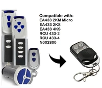 100pcs garage door remote control for rcu 433 2 ea433 2ks 4ks n002800 rolling code remote replacement