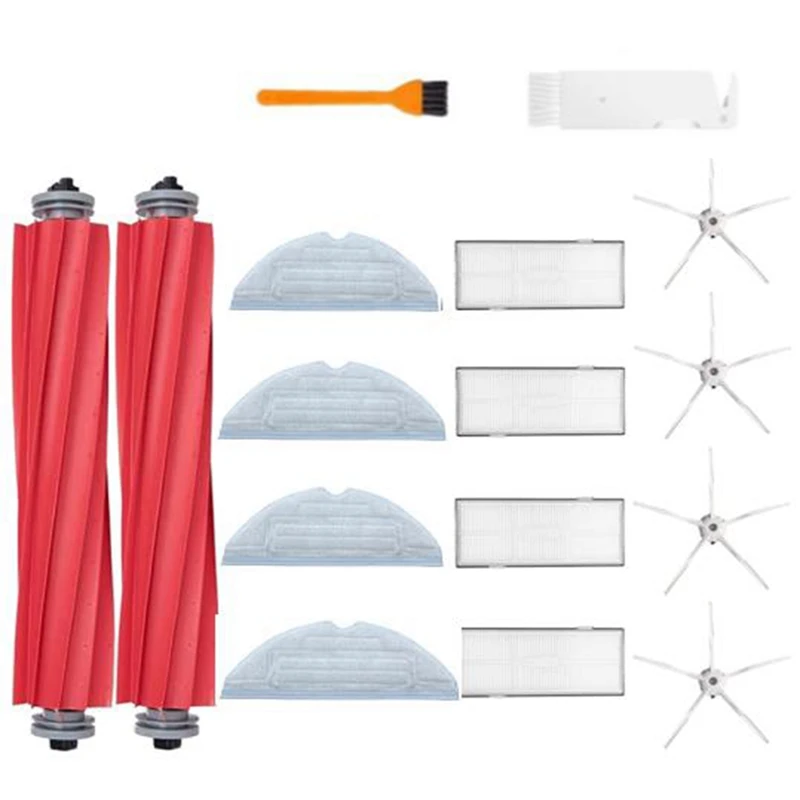 

16 PCS for Xiaomi Roborock S7 T7S T7PLUS Detachable Main Side Brush Mops Cloths Filter Kit Robotic Vacuum Cleaner Parts