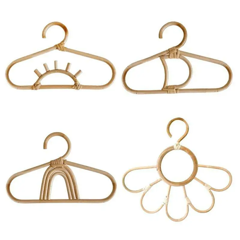 

Rattan Wall Hooks Sun/Moon/Sunflower/Rainbow Kids Garments Organizer Rack Cloth Hat Hanging Hook Set of 4