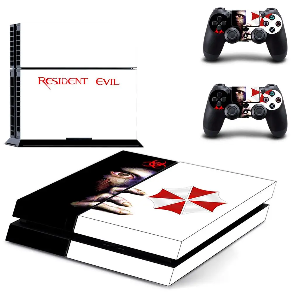 PS 4 sticker s PS4 наклейка обитель злой кожи Play station наклейки Pegatinas Adesivo для консоли
