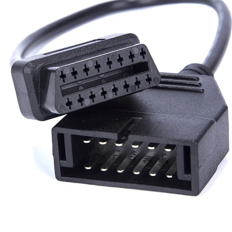 OBDII OBD 2 разъем адаптер для GM 12 Pin GM12 до 16 Авто Диагностический кабель автомобилей