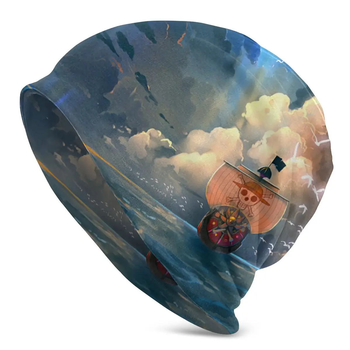 

Теплая шапочка Sunny One Piece с аниме эффектом потертости ветрозащитные повседневные облегающие шапки защитные мужские женские мужские шапки