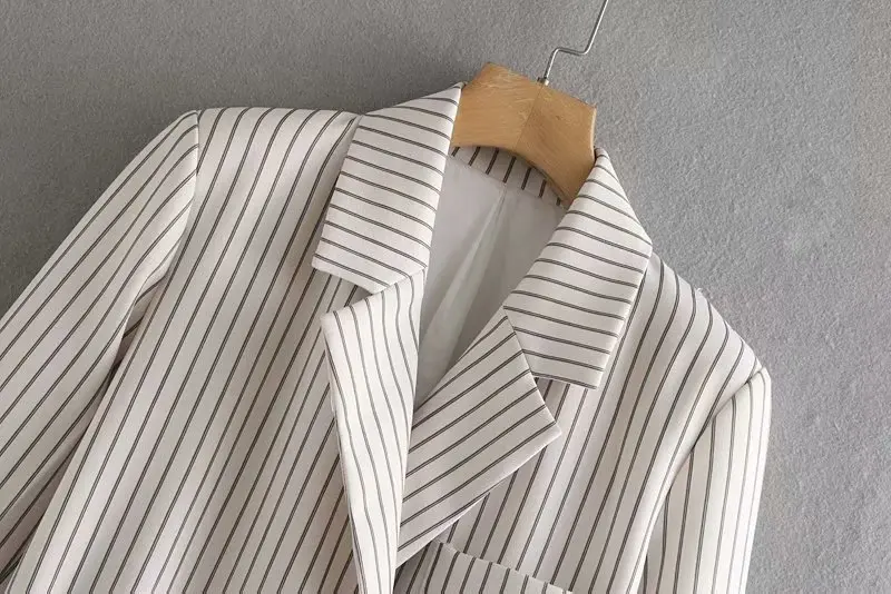 Новинка женская модная блейзер с длинным рукавом простой двубортный пиджак