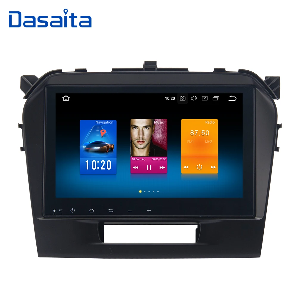 Автомагнитола Dasaita 9 &quotIPS 1 din Android 0 для Suzuki Vitara 2016 2017 Bluetooth GPS 64 ГБ ROM