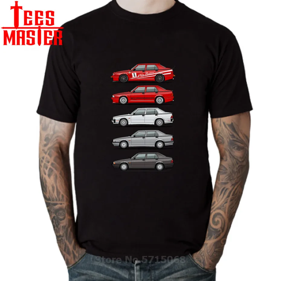 Стек Alfa Romeo 75 футболка Milano Tipo 16 мальчик хлопок короткий рукав Crewneck Футболка