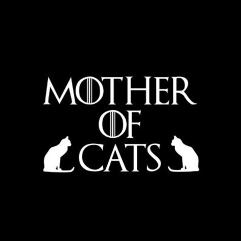 Black/Sliver Interesting Mother Of Cats Car Sticker Cat Lovers Mums Kitten Vinyl Decal Decor C484 | Автомобили и мотоциклы