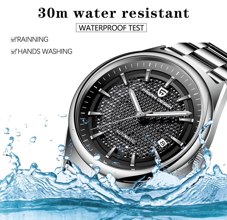 Relojes hombre 2019NEW PAGANI дизайнерские Брендовые мужские роскошные механические часы из нержавеющей стали водонепроницаемые военные часы horloges для мужчин