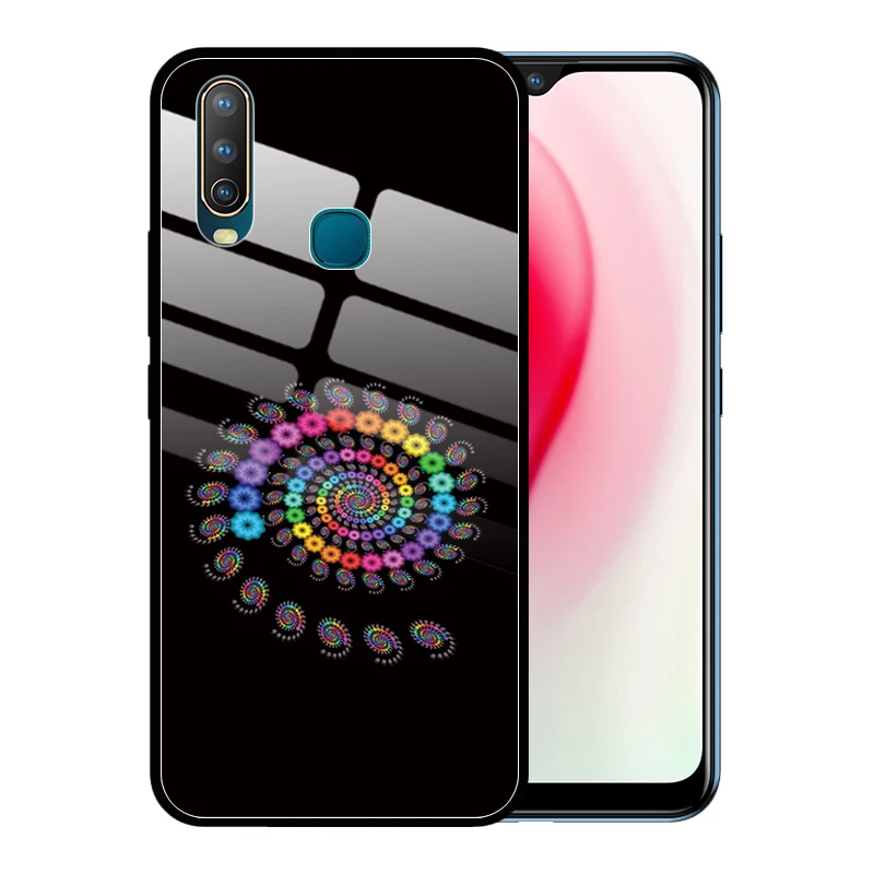 Fantasy Tempered Glass Case Cover for VIVO Y15 Y17 Y12 Y93 Y85 Y81 Y19 Y75 U3 Y66 Coque Funda | Мобильные телефоны и