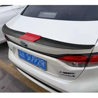 car rear trunk lip spoiler wing rear roof top bumper flexible strip decoration universal matte black with glue