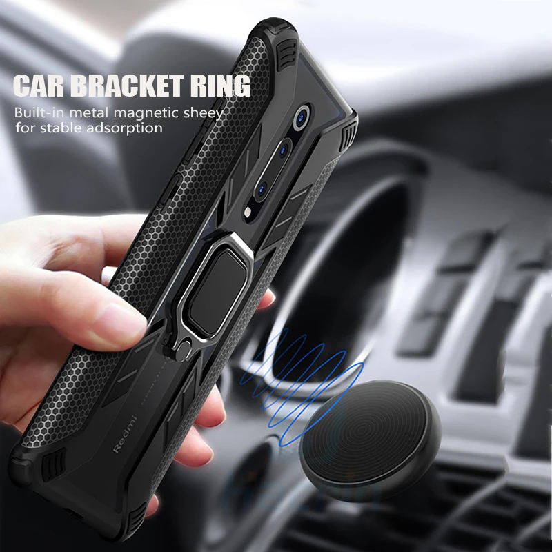 Защитный чехол для Xiao mi Red Note 8 Pro Чехол металлический магнитный держатель с