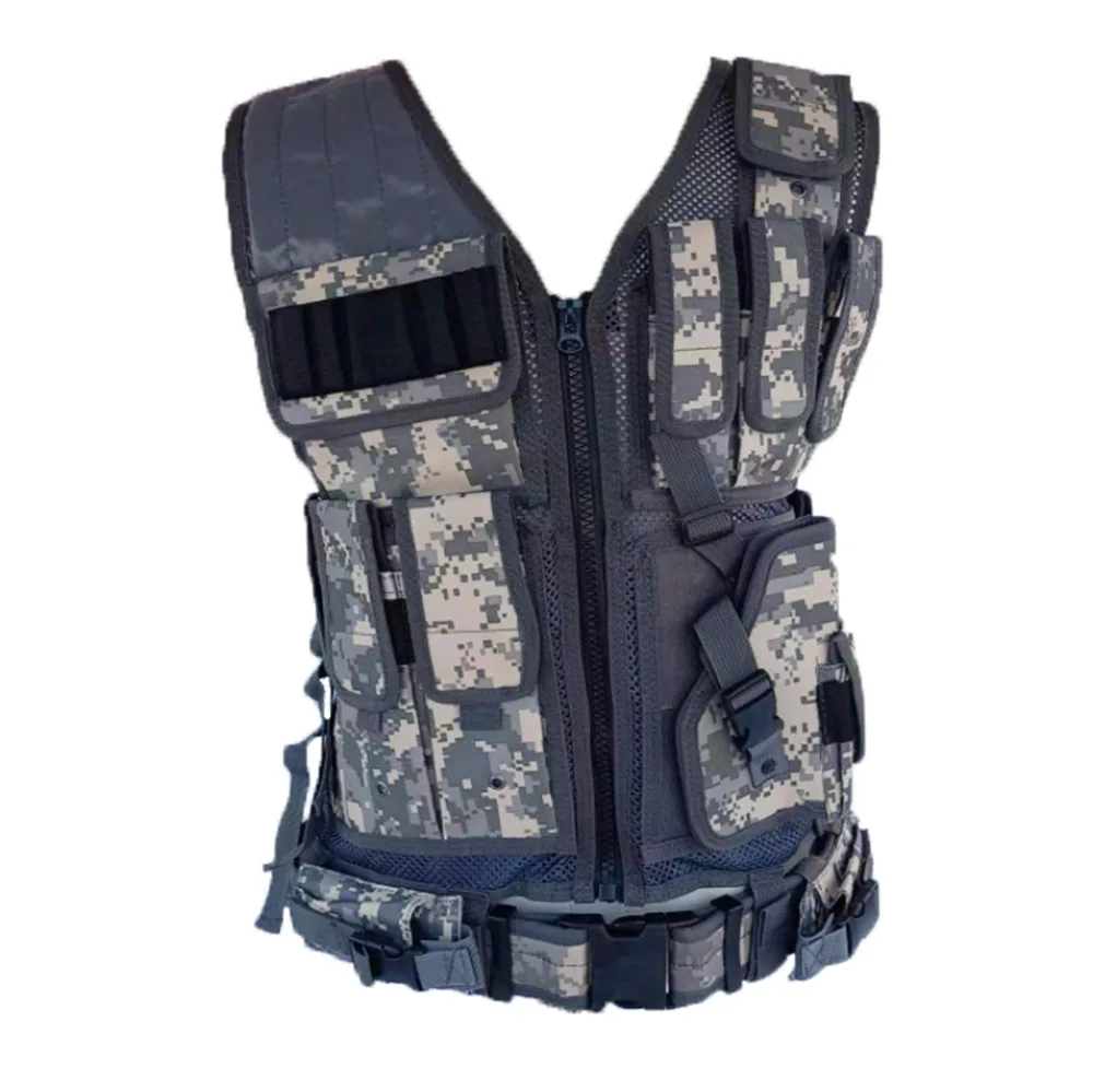 ACU Camouflage Бронежилет мужской бронежилет тактический разгрузочный жилет страйкбол жилет мужской жилет страйкбол тактические аксессуары chaleco tactico осень - Цвет: ACU Camouflage