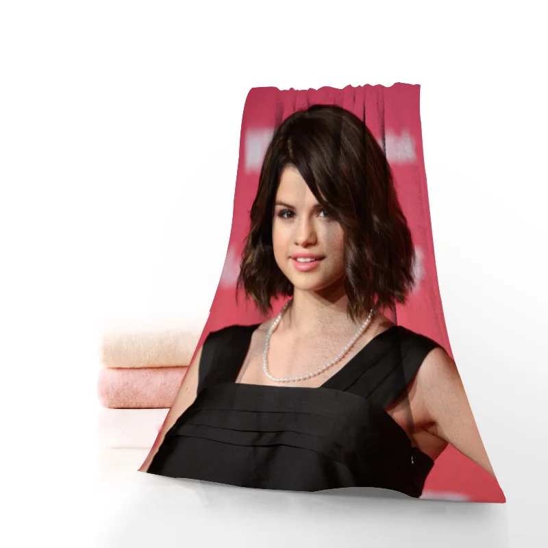 

Beautiful Selena Gomez Towels Microfiber Fabric Bath Towels Travel,Beach,FaceTowel Custom Creative Towel Size 35X75cm ,70X140cm