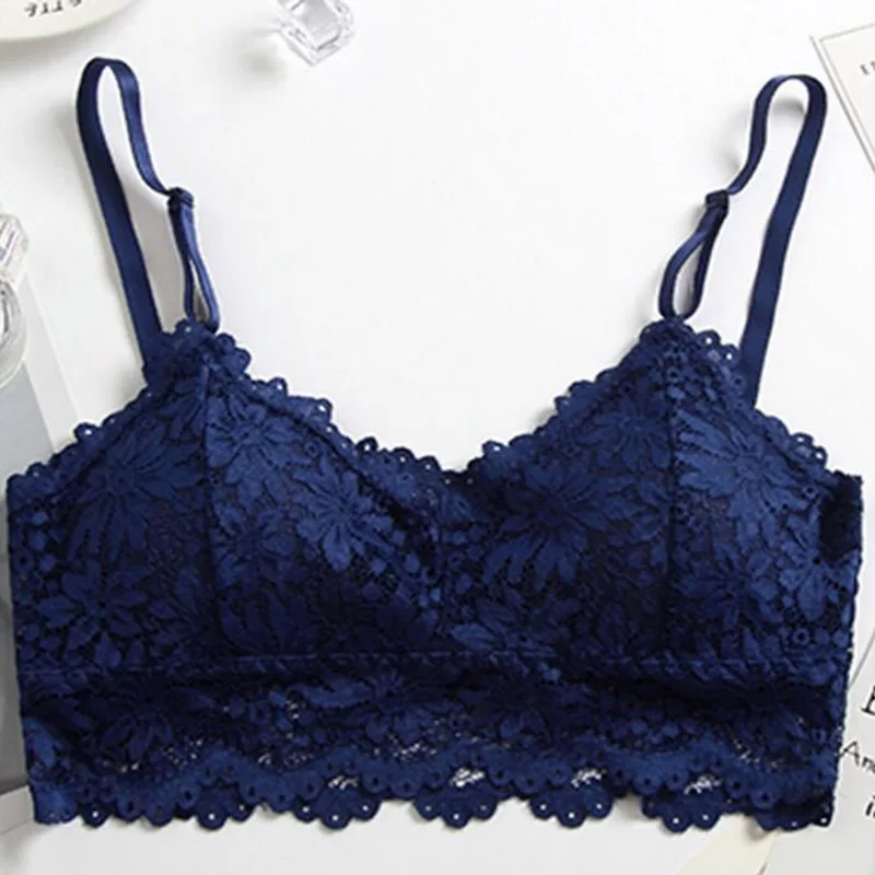 

Women Lace Bra Push Up Tops Wireless Lingerie Women Bralette Sexy Female Underwear Full Cup Comfortable Bra Without Underwire