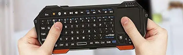 SeenDa мини Bluetooth клавиатура с тачпадом для «умный» ТВ-проектор, совместимый с Android iOS Windows