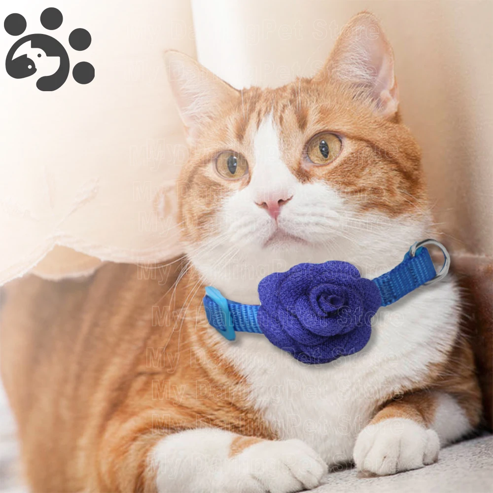 Маленький ошейник для питомца кота Kitty из нейлона питомцев воротники ожерелья
