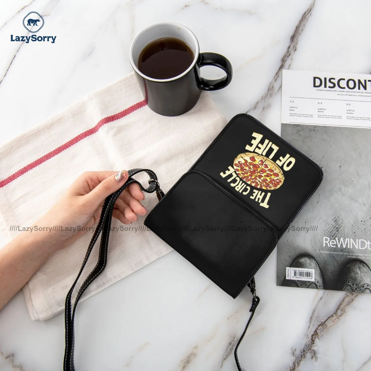 

Junk Food Shoulder Bag Office Leather Mobile Phone Bag Student Bulk Stylish Bags