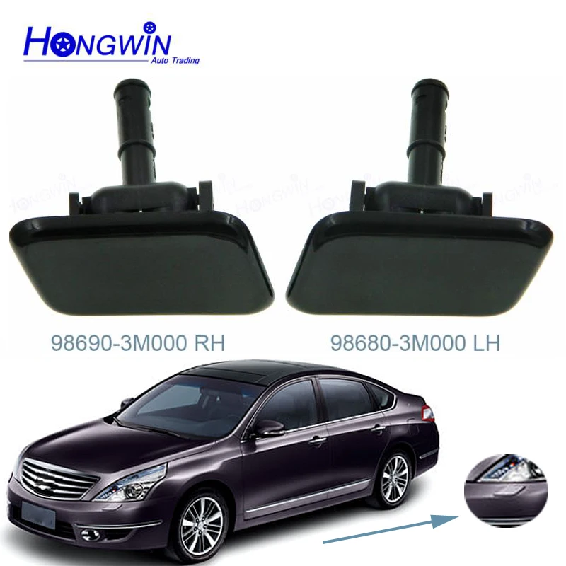 Headlight Headlamp Washer Nozzle Sprayer Jet fit Cap Cover For Hyundai Genesis ROHENS 2008 20019 2010 2011 98690-3M000