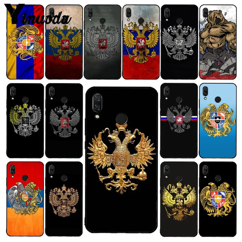 

Yinuoda Armenia Albania Russia flag Emblem Phone Case for Xiaomi Redmi8 4X 6A S2 Go Redmi 5 5Plus Note8 Note5 7 Note8Pro