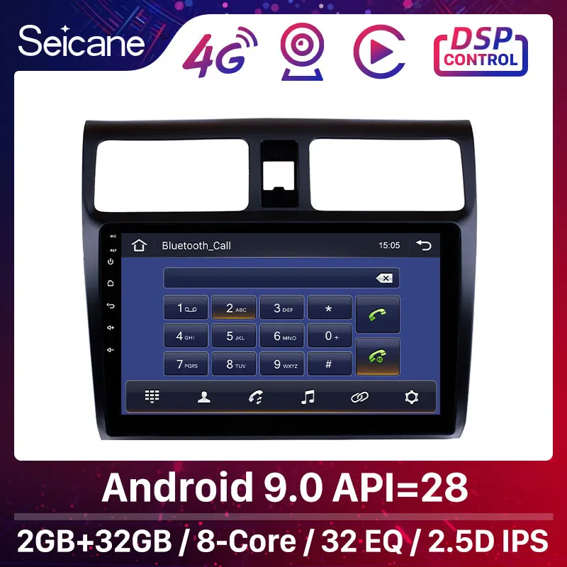 Seicane Android 9 0 10 1 дюймов для 2005 2010 Suzuki Swift HD сенсорный экран GPS навигация Радио