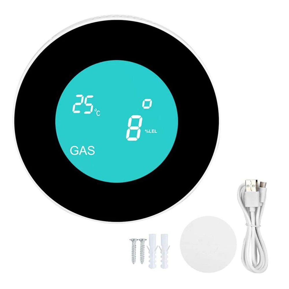 

Newest 2 In 1 LED Digital Gas Smoke Alarm Co Carbon Monoxide Detector Voice Warn Sensor Home Security Protection