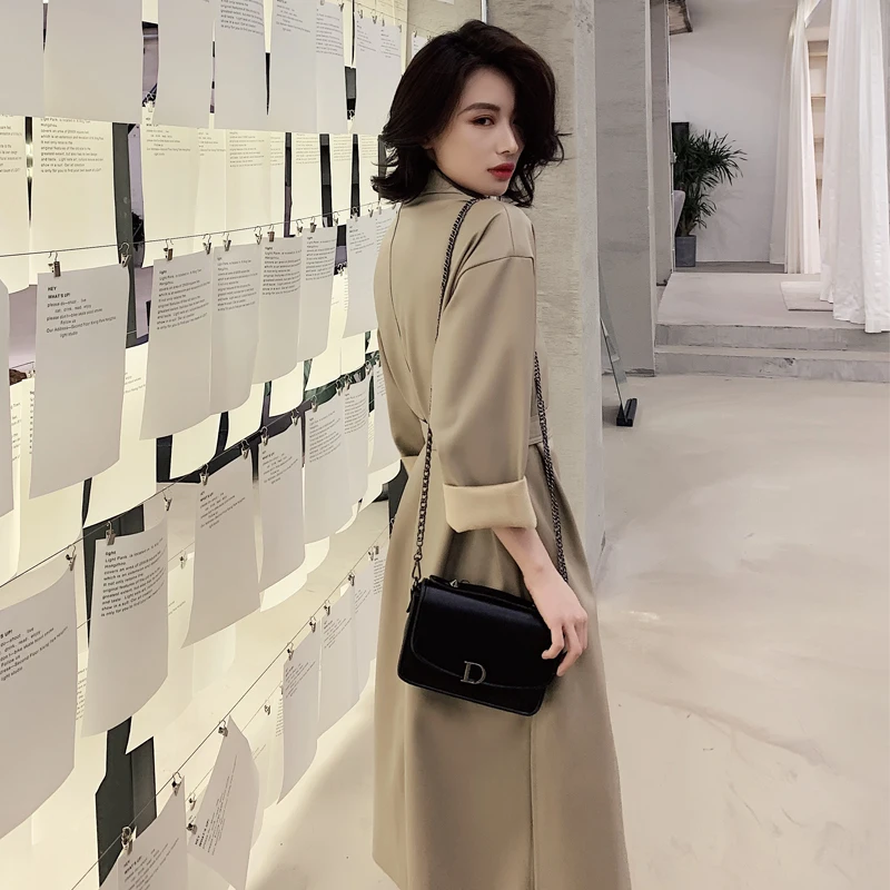 Крутое длинное пальто из искусственной кожи 2019 новая зимняя куртка женский