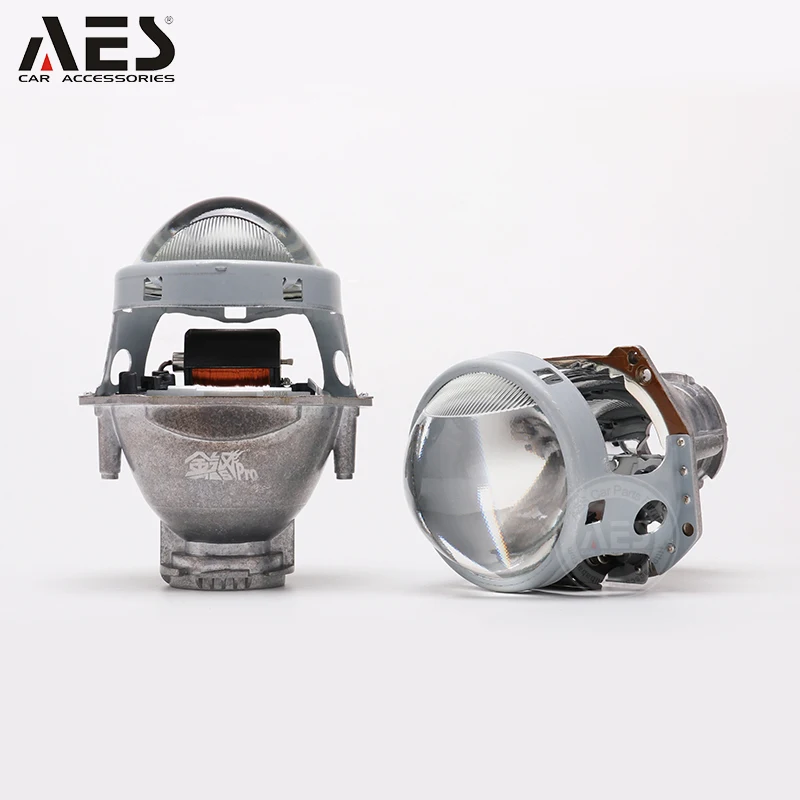 

AES 2PCS 3.0" Kingkong Pro Car Headlight D1S D2S D3S D4S Bi Xenon Projector Lens Mental Holder مصباح أمامي للسيارة Hella5