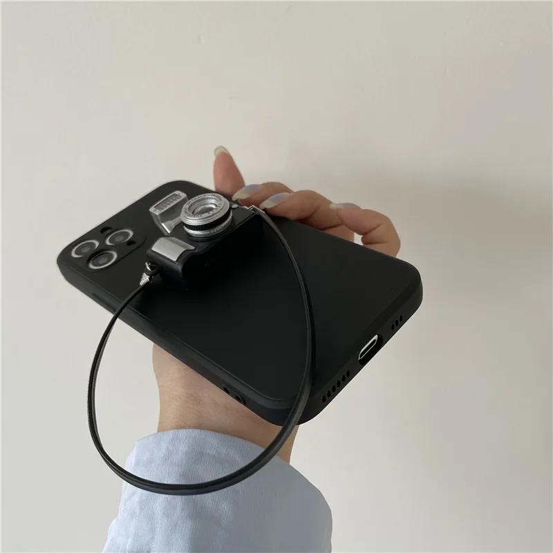 

New INS SLR Silicone Camera Protection Phone Case For iphone 12 11 pro max 12mini SE 2 2020 7 8 Plus XS MAX XR X soft back cover
