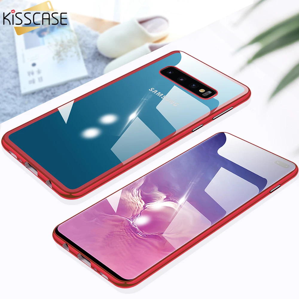 KISSCASE Магнитный чехол для телефона samsung S10 S9 S8 плюс S10E S7 край прозрачные чехлы Note 8 9