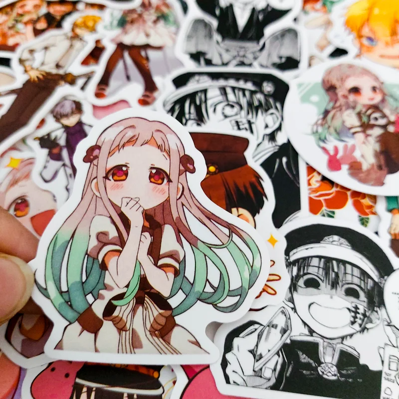 

50 Pcs Earthbound Juvenile Toilet-Bound Hanako Kun Stickers for laptop skateboard Cute Cartoon anime decal sticker Waterproof