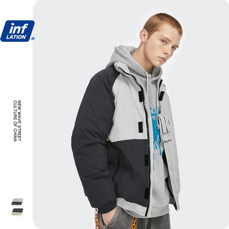 Мужской зимний пуховик на молнии 2534 Вт | Мужская одежда