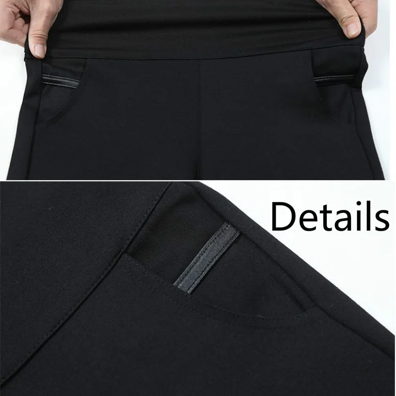 

Plus Size 5XL Pants Women Autumn Pencil Trouser Stretchy High Waist Skinny Fashion Spring Solid Simple All-match Student Bottom