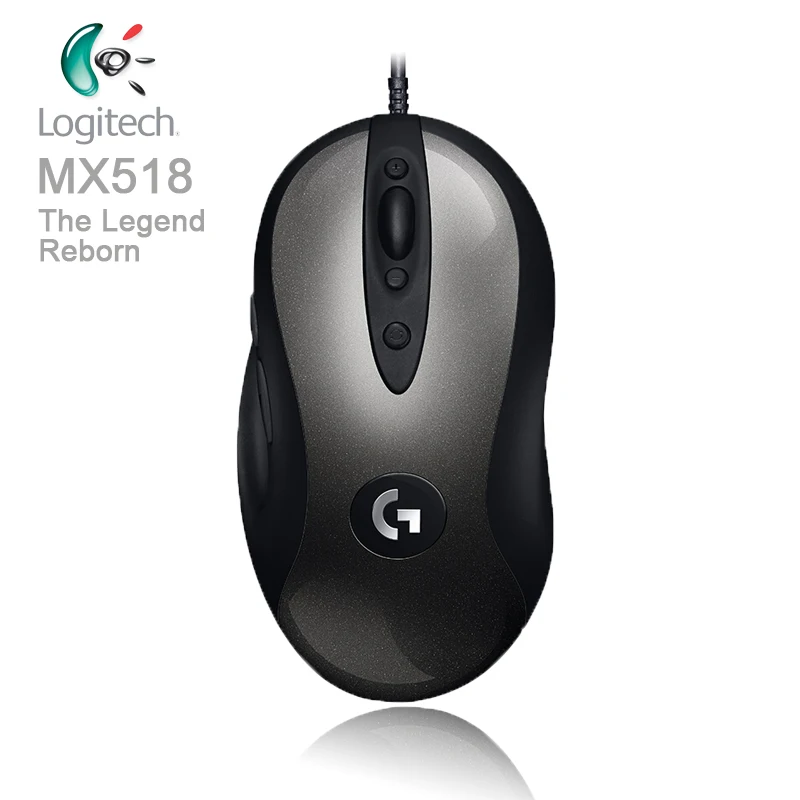 Мышь Logitech Legendary игровая проводная мышь MX518 для геймеров с HERO 1 6 K DPI Классическая