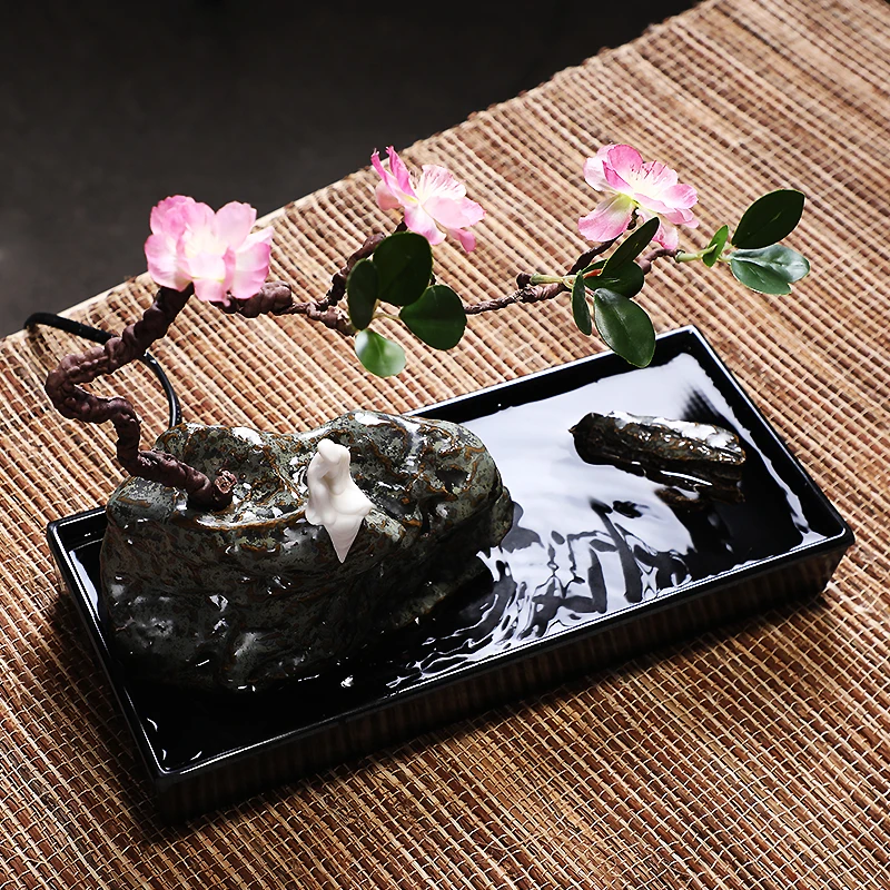 Креативные комнатные фонтаны 110 В/220 В декоративный китайский керамический