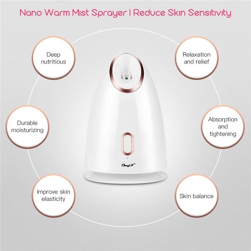 Электрический отпариватель для лица Уход за лицом нано туман увлажнитель