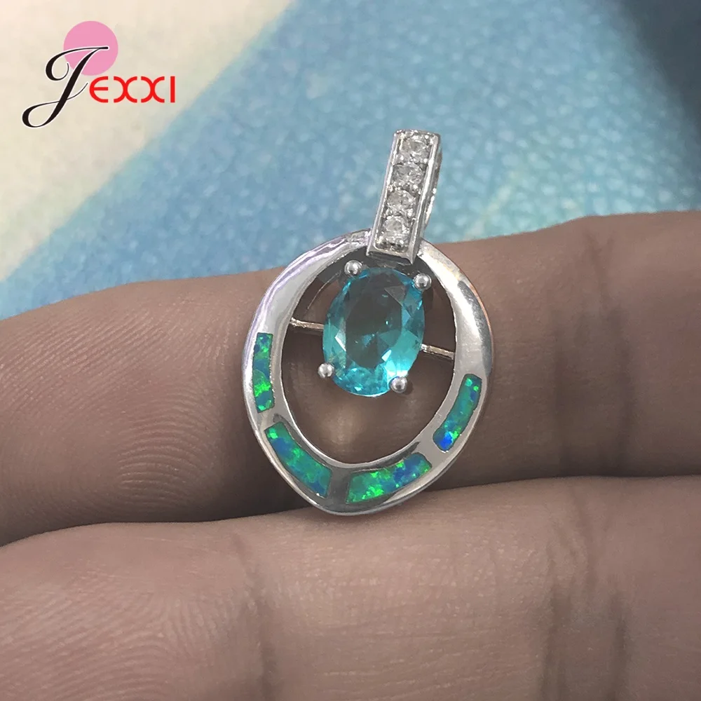 Высокое качество женская мода Опаловый камень украшения в виде сердца кружевное