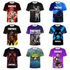 Обувь для мужчин и женщин Fortnite победы стрелок, Детская футболка Город героев битвы, футболки, топы для маленьких мальчиков и девочек, с рисунками из мультфильмов, топы, одежда для мальчиков