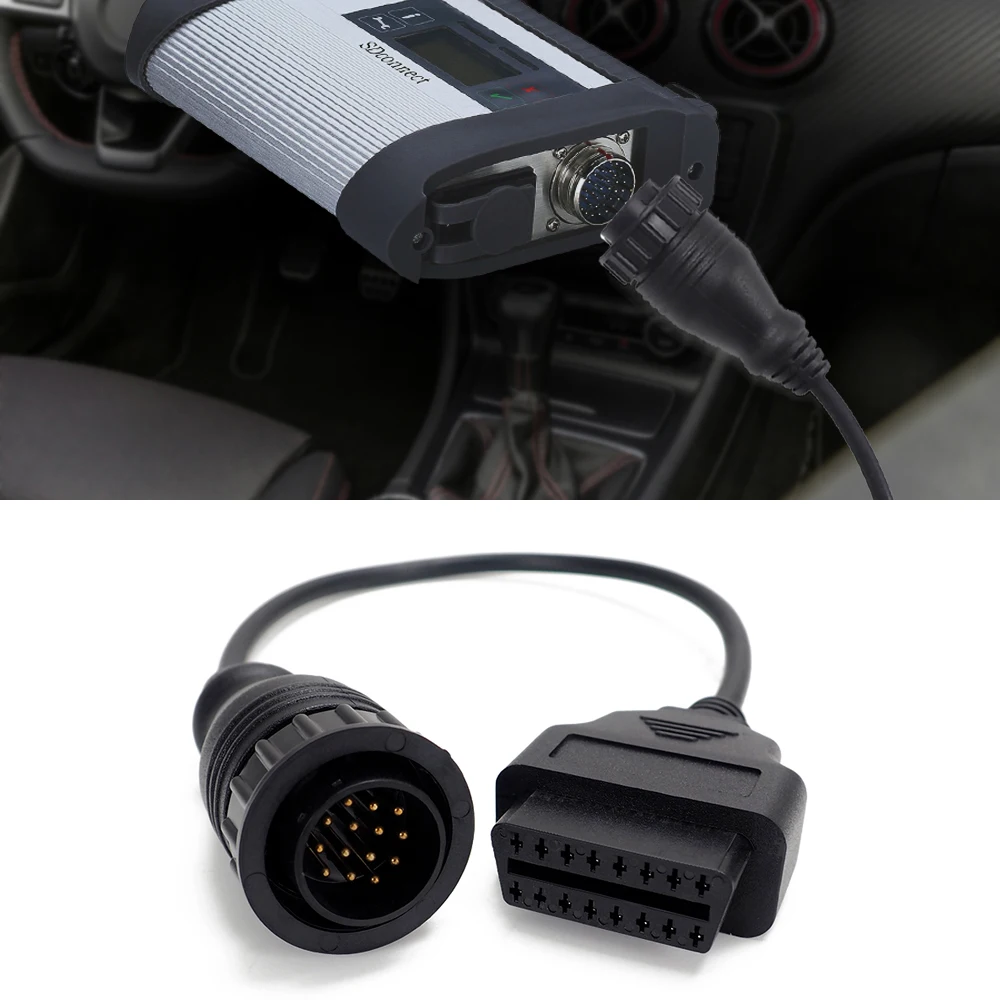 Диагностический кабель 14 16 контактов OBDII для Mercedes Benz Sprinter OBD2 ODB 2|Диагностические