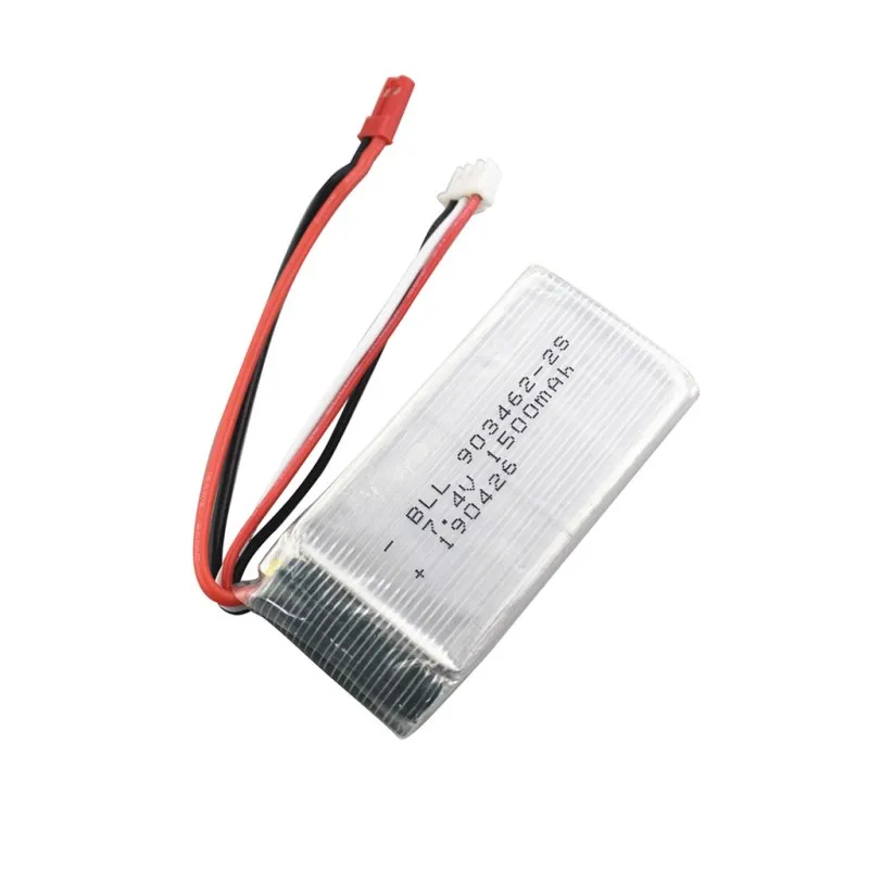 

7.4V 1500mAh Lithium Battery With Conversion Cable For WLTOYS V913 Quadcopter Accessories L959 RC Car WL912 Ship