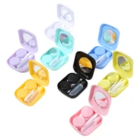 pocket portable mini eyes contact lens case easy carry make up beauty pupil storage lenses box mirror container travel kit cute