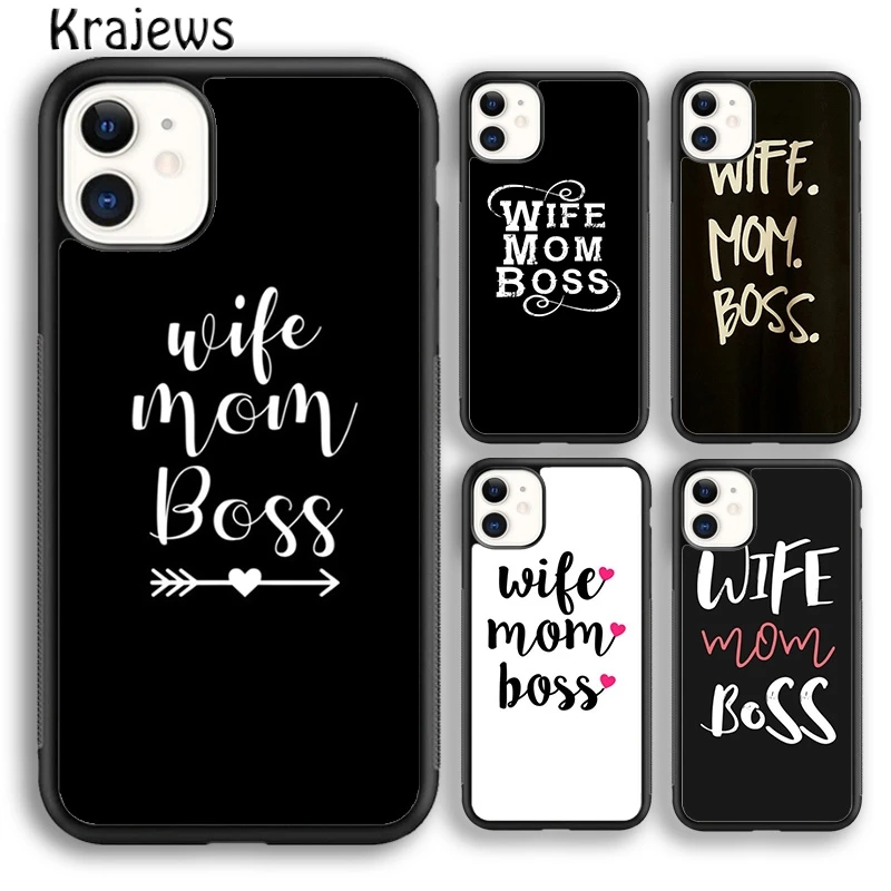 Чехол для телефона с цитатой краев жена мама босс девочка чехол iPhone 5 SE 6s 7 8 plus X XR XS