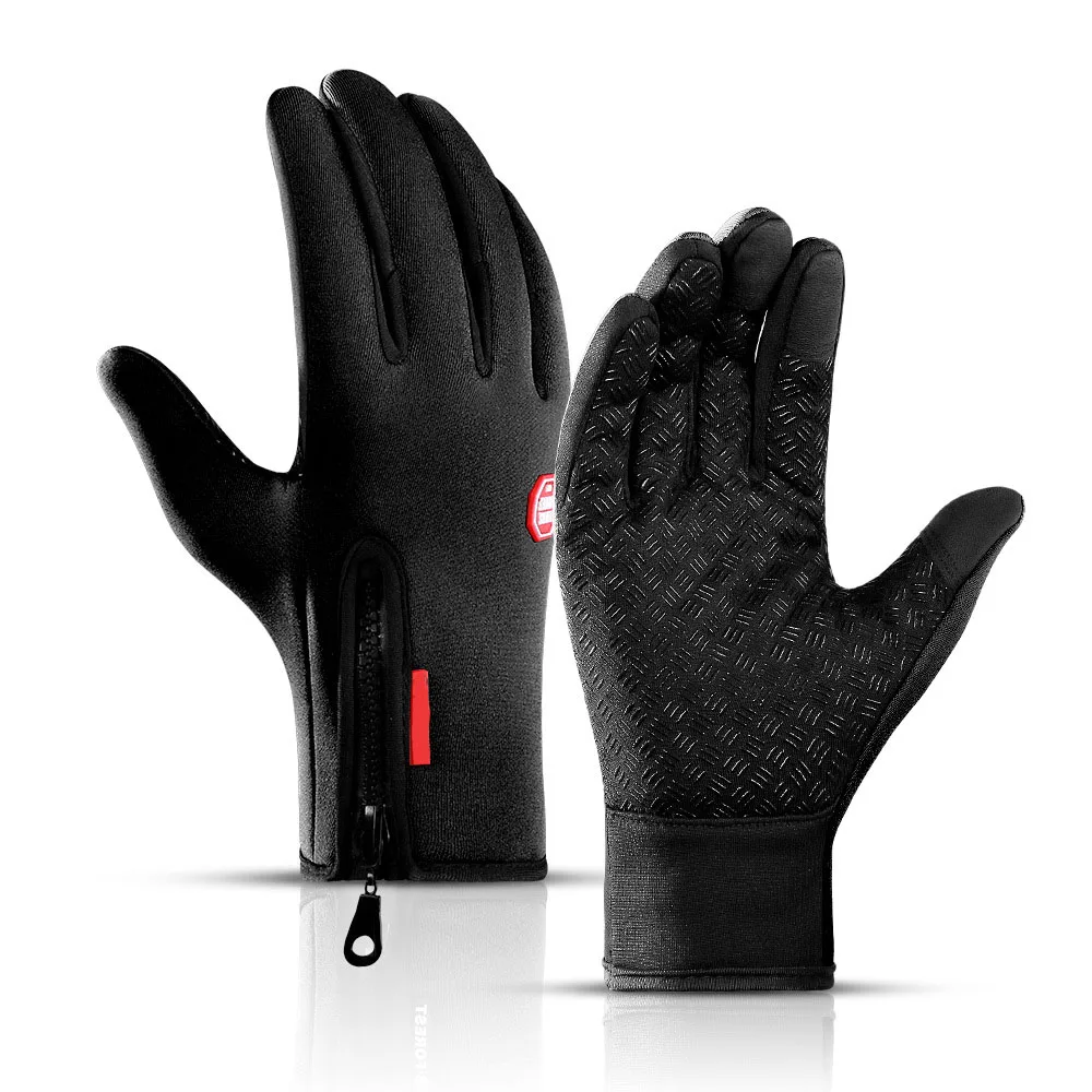 

Windstopers Touchscreen Gloves Anti Slip Windproof Thermal Warm Glove Breathable Tactico Winter Men Women Zipper Gloves