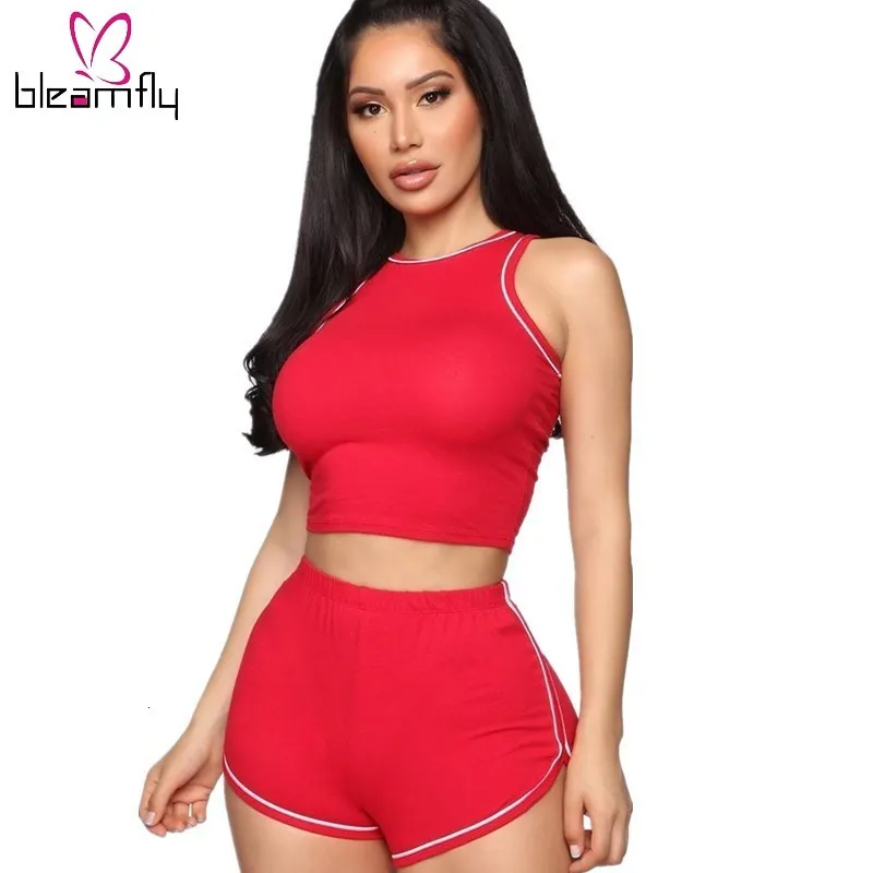 2019 женские летние новые майки без рукавов и шорты костюм из двух частей