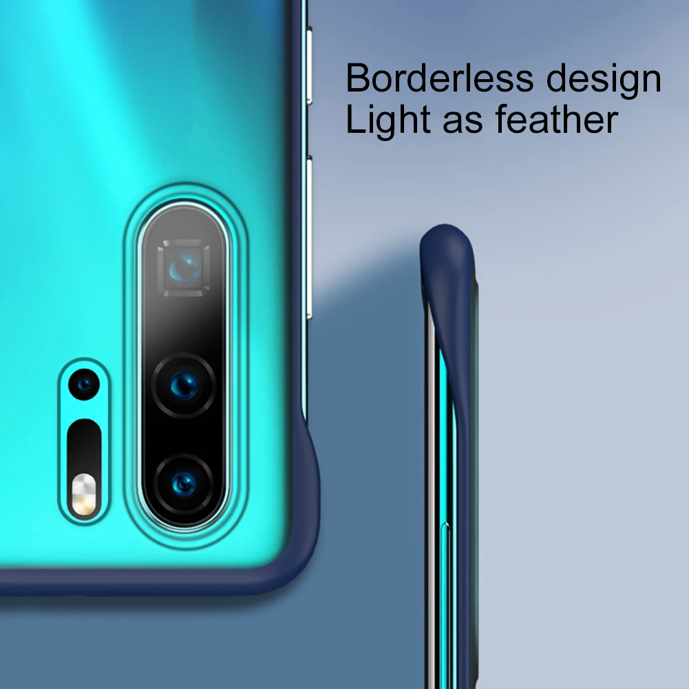 Матовый Бескаркасный чехол для телефона с кольцевым захватом Huawei P20 30 Mate