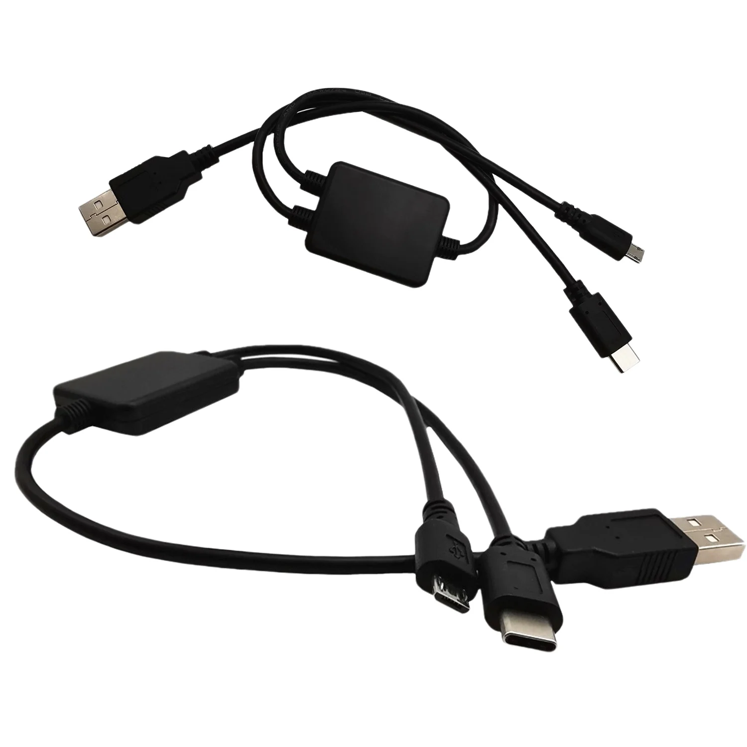 1pc Multifunction Micro 5 pin Male &amp USB C 3.1 2 in 1 To 2.0 A Data Charging Charger Y Splitter Cable Cord | Компьютеры и офис