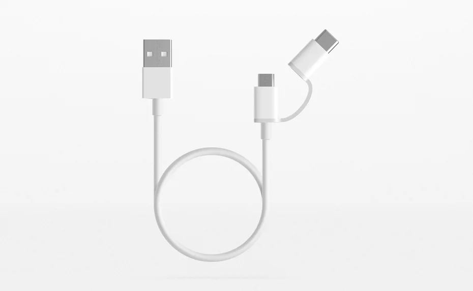 Зарядный кабель Xiao mi 2 в 1, mi cro, USB-type-C, поддержка быстрой зарядки для смартфона Xiao mi, Xiaomi mi Pad