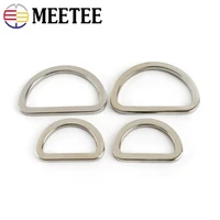 10pcs meetee 2538mm silver metal o d rings for webbing strapping bags handbag dog collar hardware leathercraft accessories