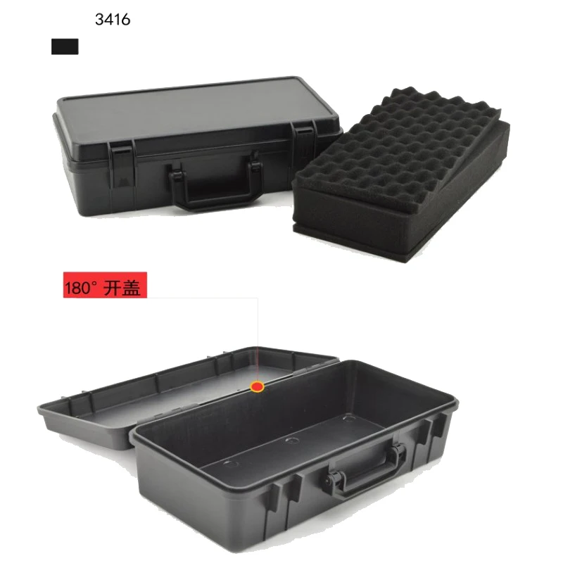 

Impact Resistant Safety Case Protective Tool box Equipment suitcase Instrument plastic Tool case Shockproof with sponge